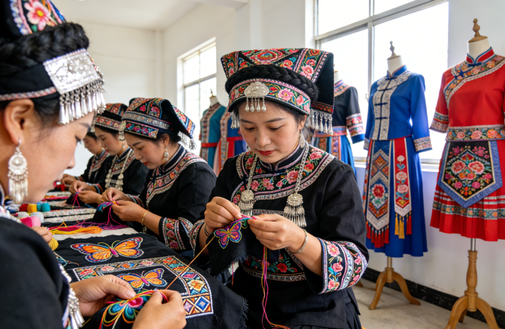 桐梓龙台村：苗绣里的指尖经济